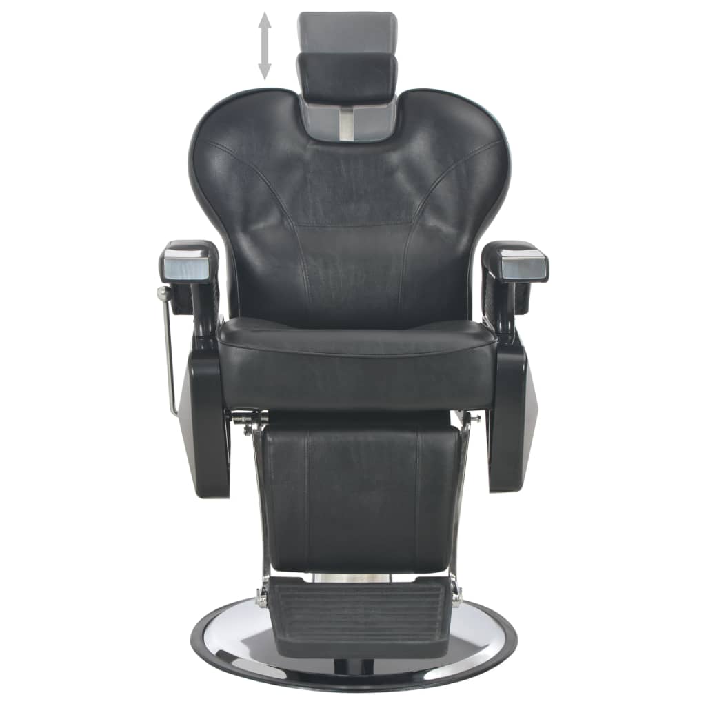 vidaXL Barber Chair Black 28.3"x26.8"x38.6" Faux Leather - Unlimited Barber and Beauty Supply