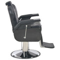 vidaXL Barber Chair Black 28.3"x26.8"x38.6" Faux Leather - Unlimited Barber and Beauty Supply
