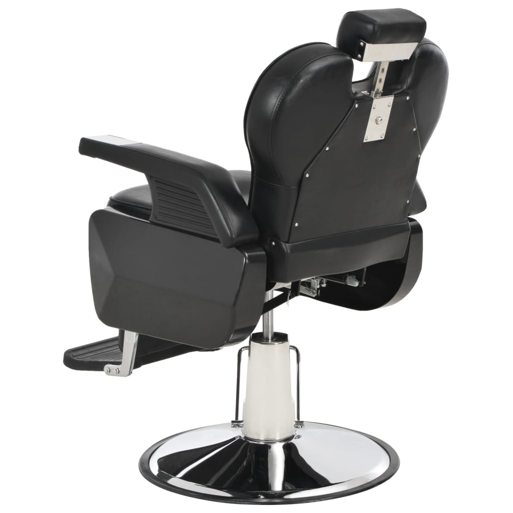 vidaXL Barber Chair Black 28.3"x26.8"x38.6" Faux Leather - Unlimited Barber and Beauty Supply