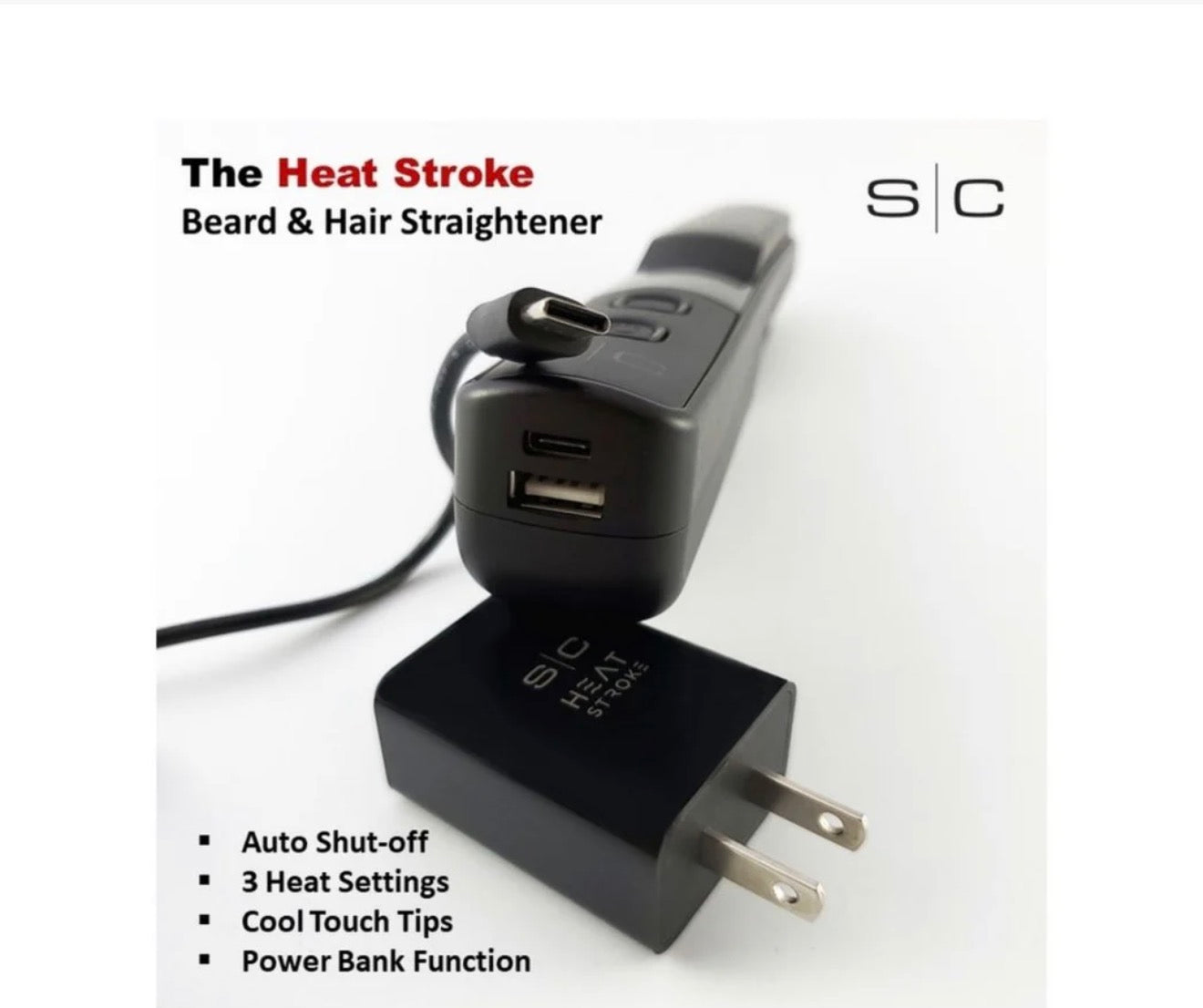 StyleCraft Heat Stroke Cordless Beard & Styling Hot Brush