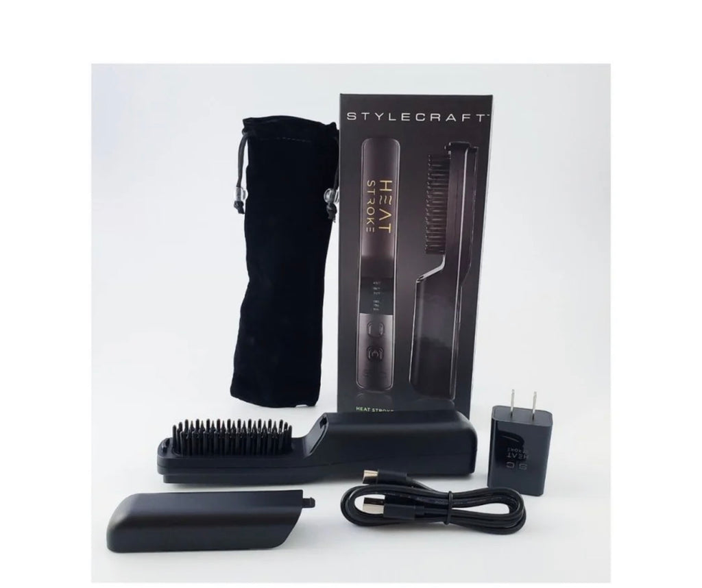 StyleCraft Heat Stroke Cordless Beard & Styling Hot Brush