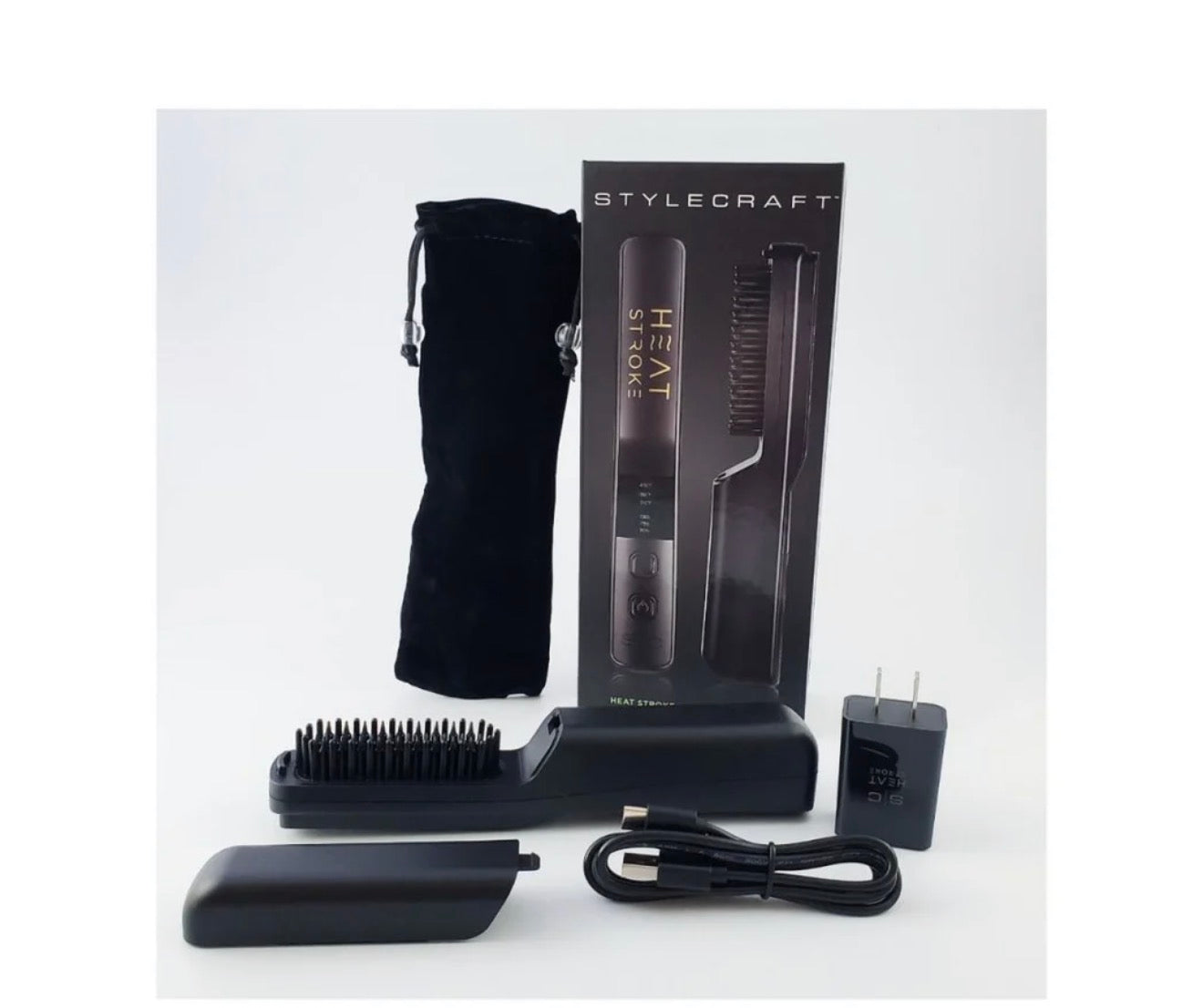 StyleCraft Heat Stroke Cordless Beard & Styling Hot Brush