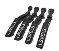 L3VEL3 Croc Hair Clips 4pk - Black
