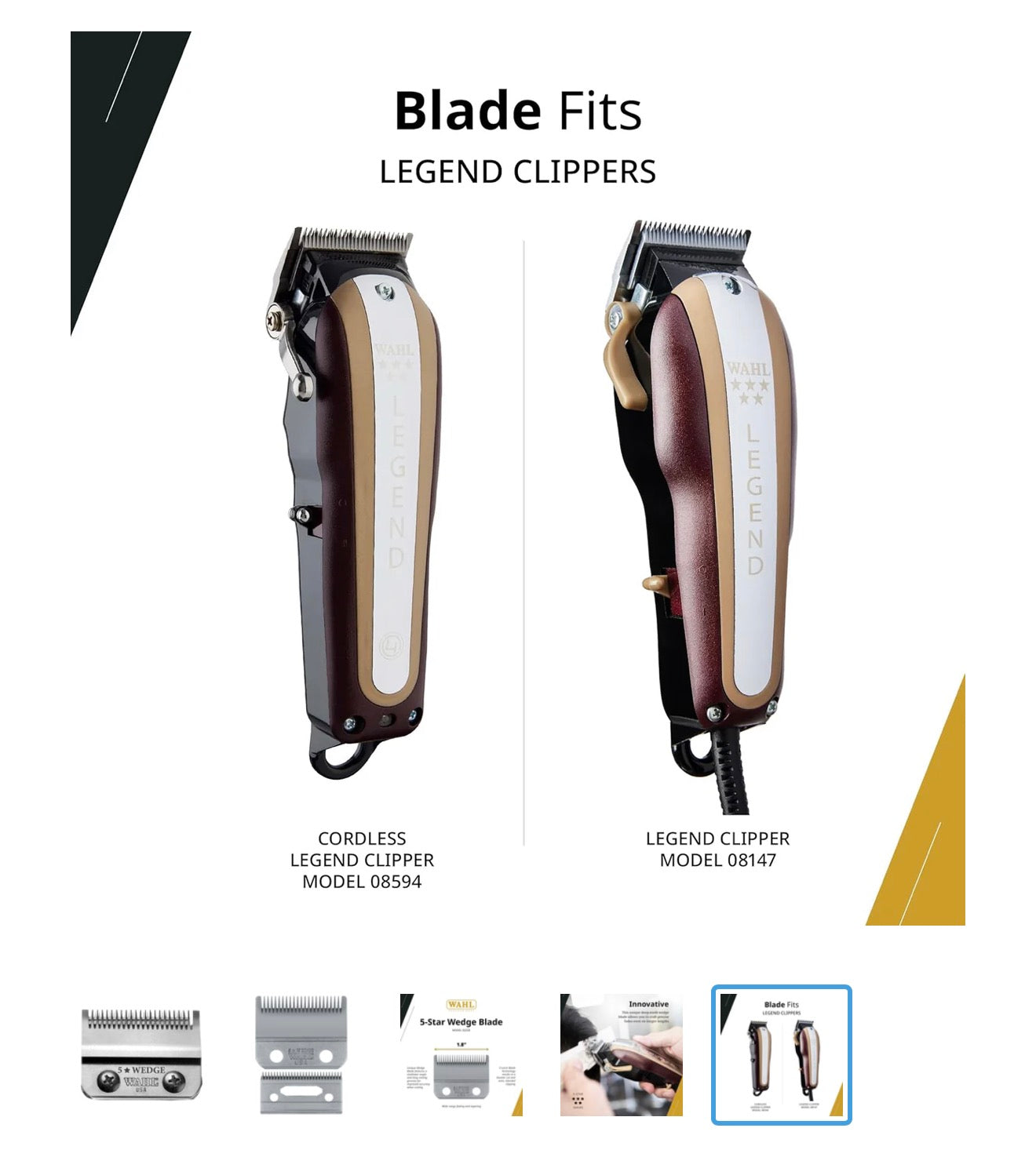 Wahl Professional Wedge Blade for Legend Clipper (2228)