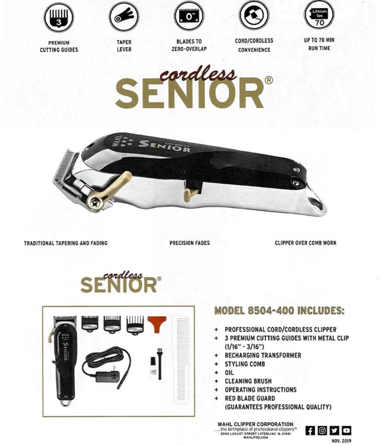 Wahl Cordless Senior Clipper