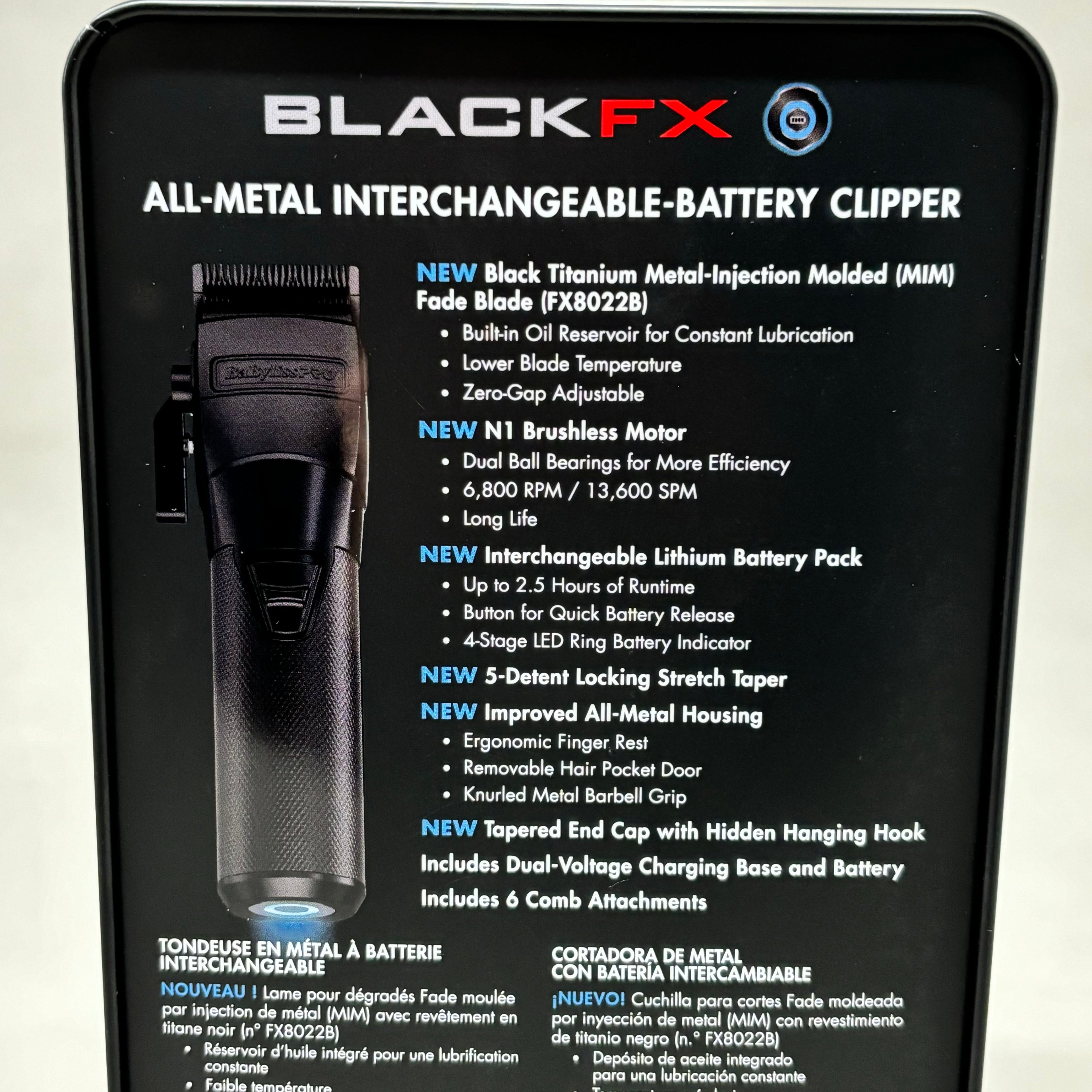 BABYLISSPRO FXONE Professional Cordless Hair Clipper for Men - Unlimited Barber and Beauty Supply