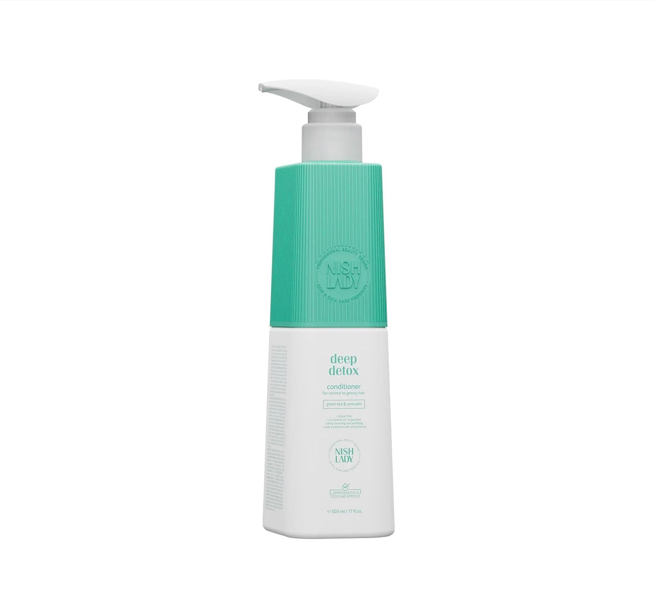 NishLady Deep Detox Conditioner w/ Green Tea & Avocado for Normal to Oily Hair (17oz)