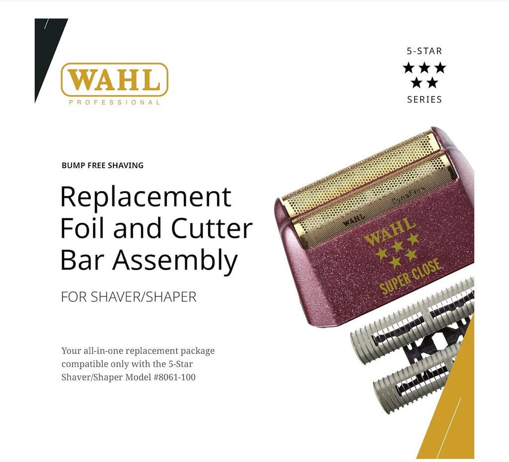 Wahl Professional 5 Star Super Close Shaver/Shaper Replacement Foil & Cutter Bar Assembly