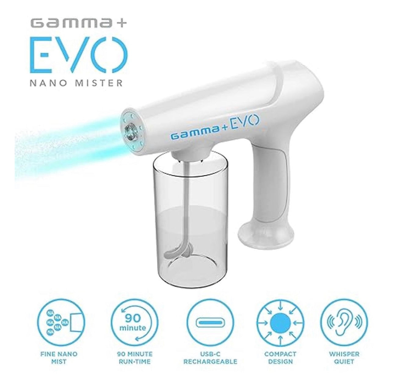GAMMA+ EVO NANO MISTER - Unlimited Barber and Beauty Supply