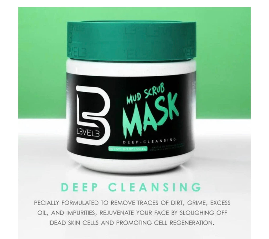 L3VEL3 Deep Cleansing Mud Scrub Mask (500ml/16.9oz)