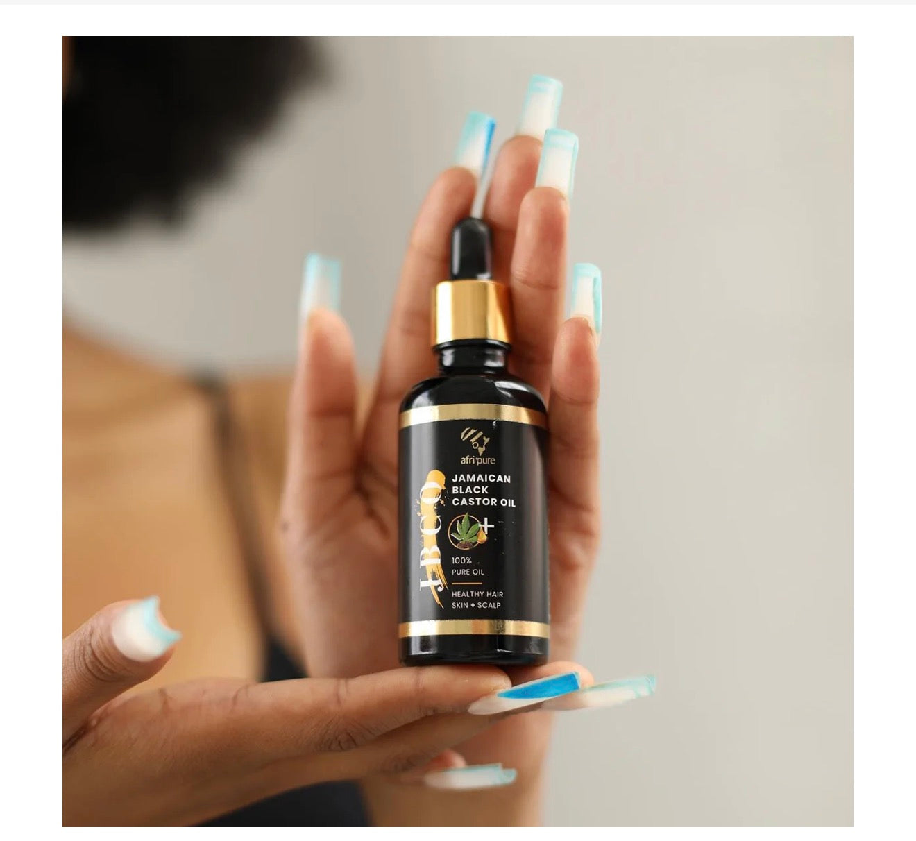 Afri Pure 100% Natural Jamaican Black Castor Oil (50ml/1.7oz)