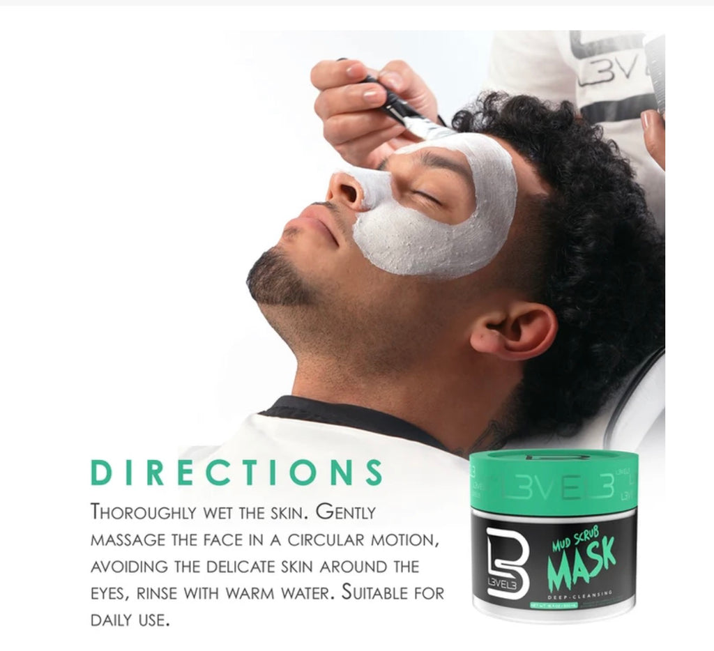 L3VEL3 Deep Cleansing Mud Scrub Mask (500ml/16.9oz)
