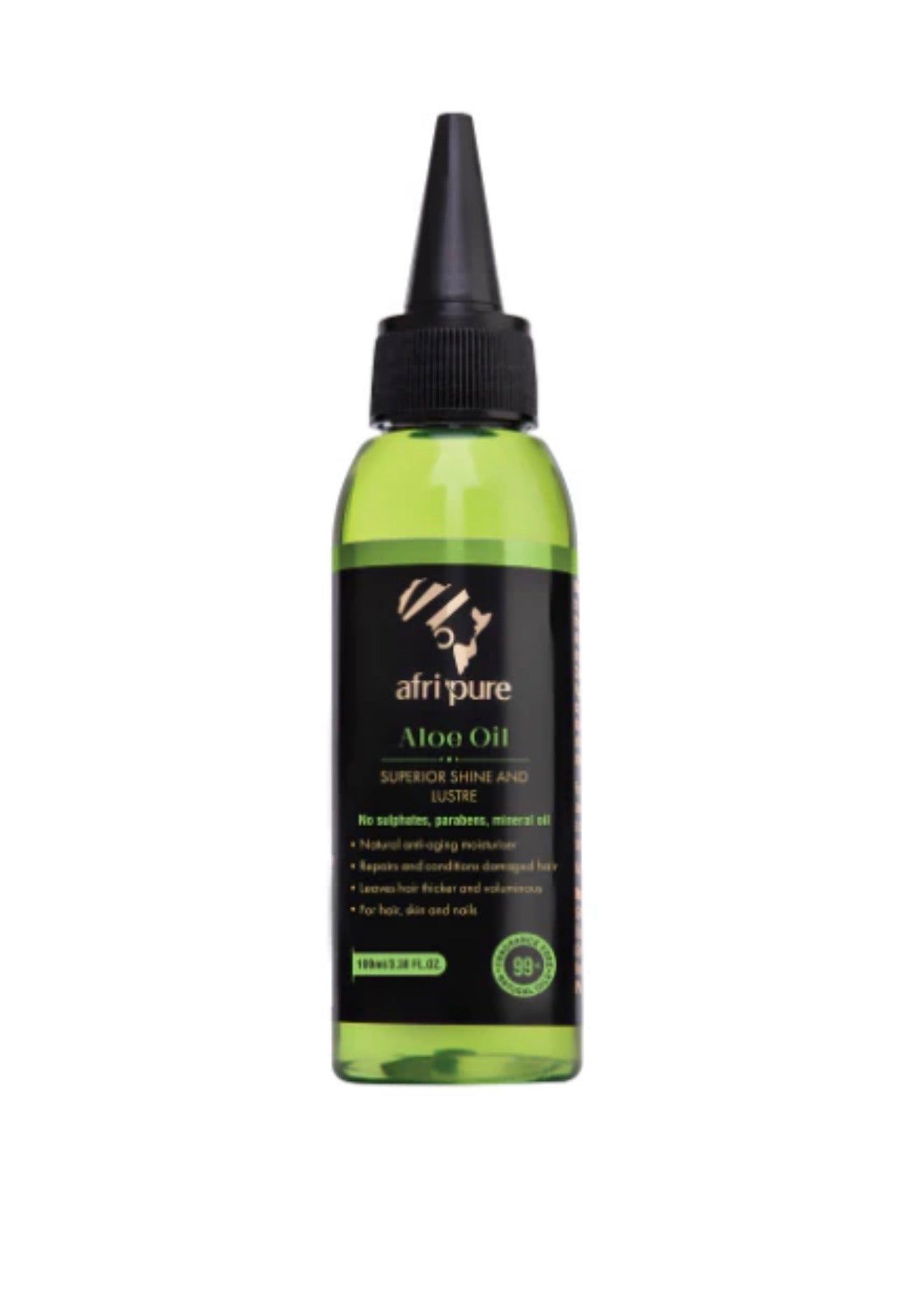 Afri Pure Aloe Oil for Hair, Skin & Nails (100ml/3.4oz)