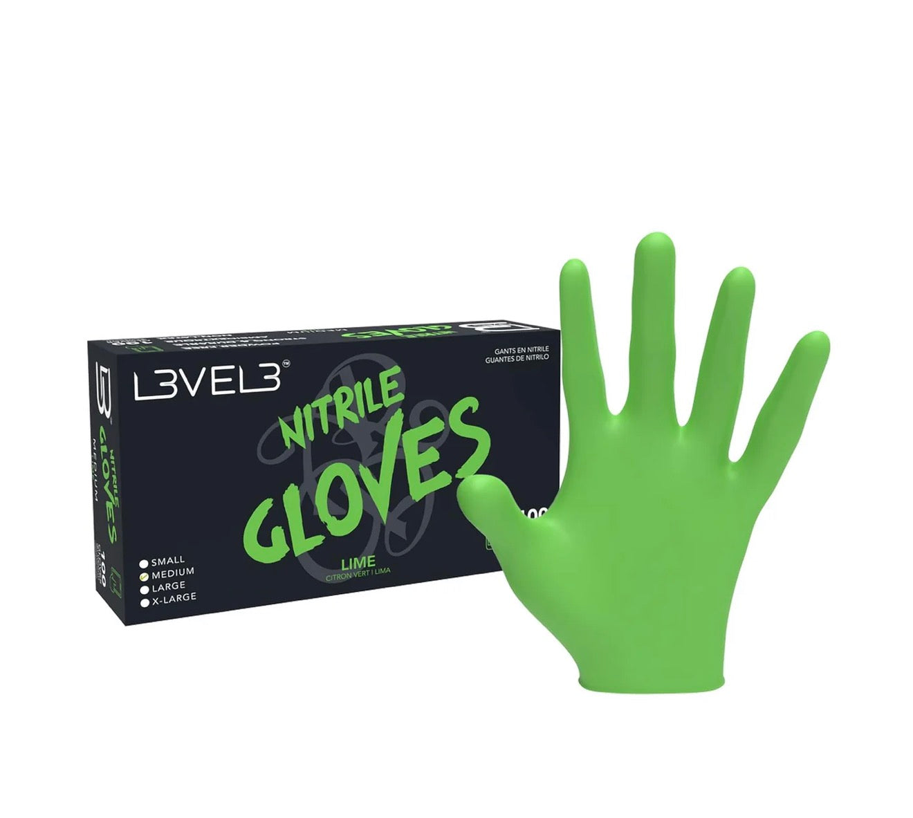 L3VEL3 Professional Nitrile Gloves 100pk - Unlimited Barber and Beauty Supply