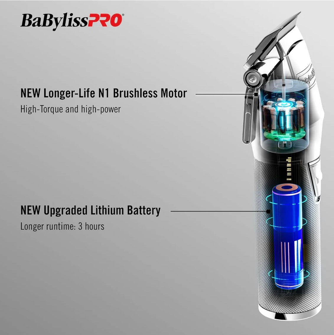 BaBylissPRO SilverFX+ Cordless Clipper