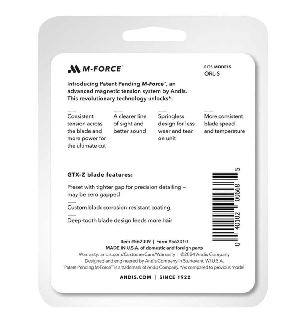 Andis GTX-EXO Deep-Tooth Replacement GTX-Z M-Force Blade - Unlimited Barber and Beauty Supply