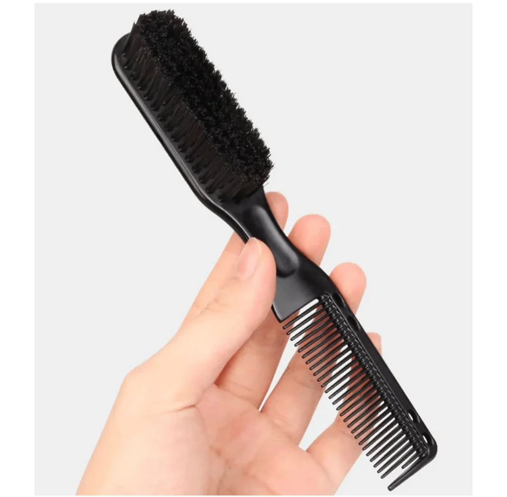 ProStylingTools 2-Sided Barber Fade Clean Comb and Brush Combo