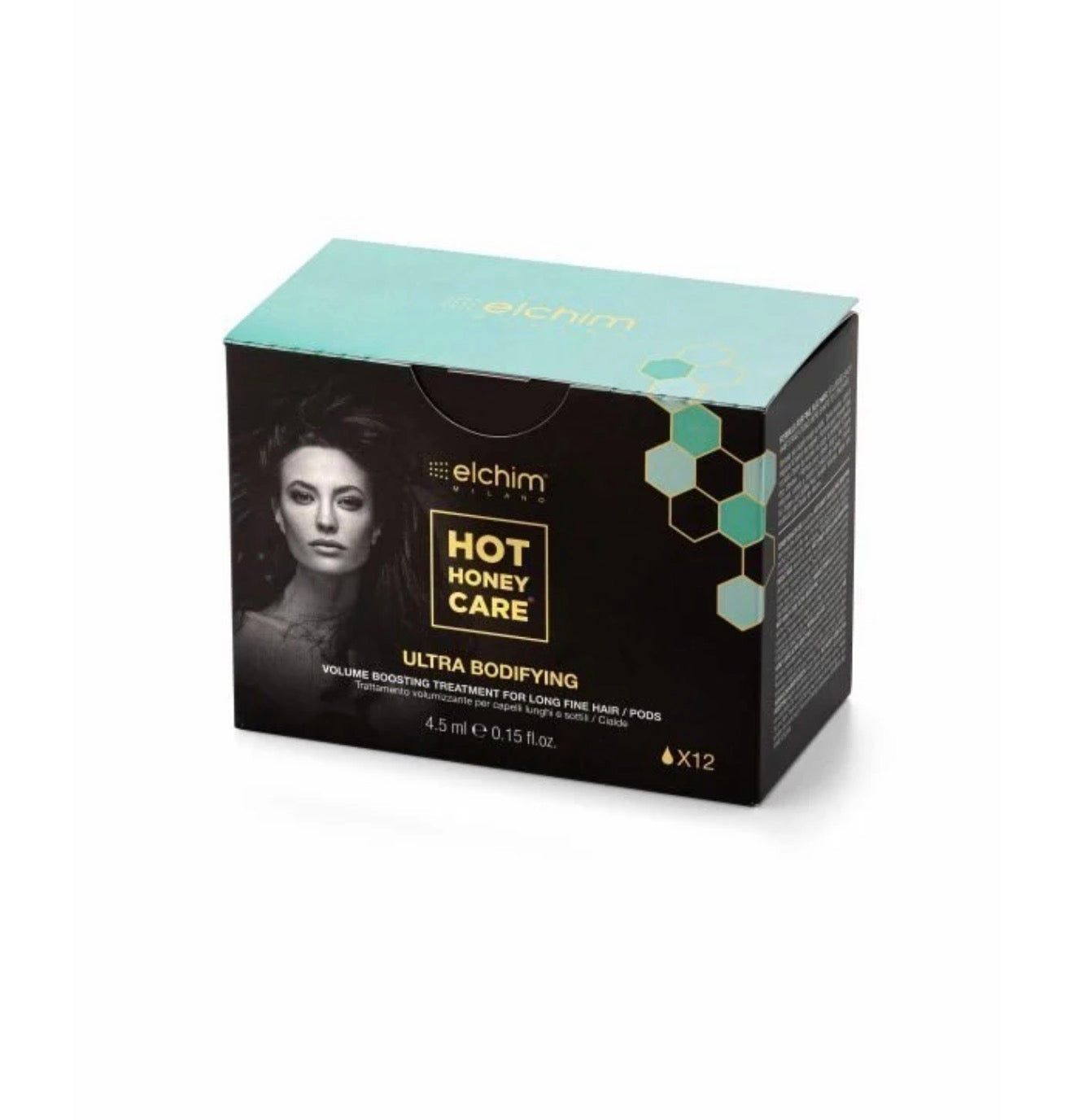 Elchim Hot Honey Care Refill Pack - Ultra Bodifying & Volumizing for Long, Thin Hair (12 ct)