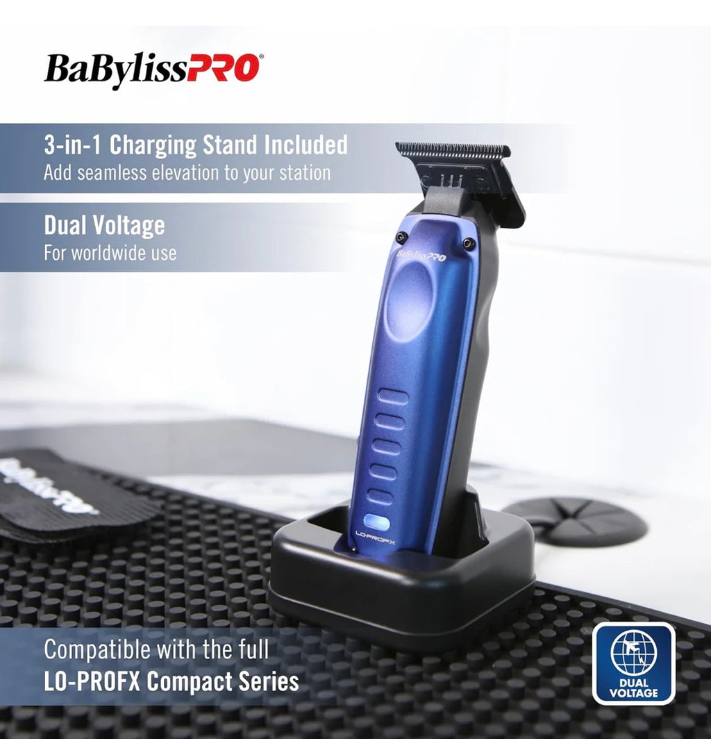 BaBylissPRO FXONE LO-PROFX High Performance Low Profile Compact Trimmer - Blue