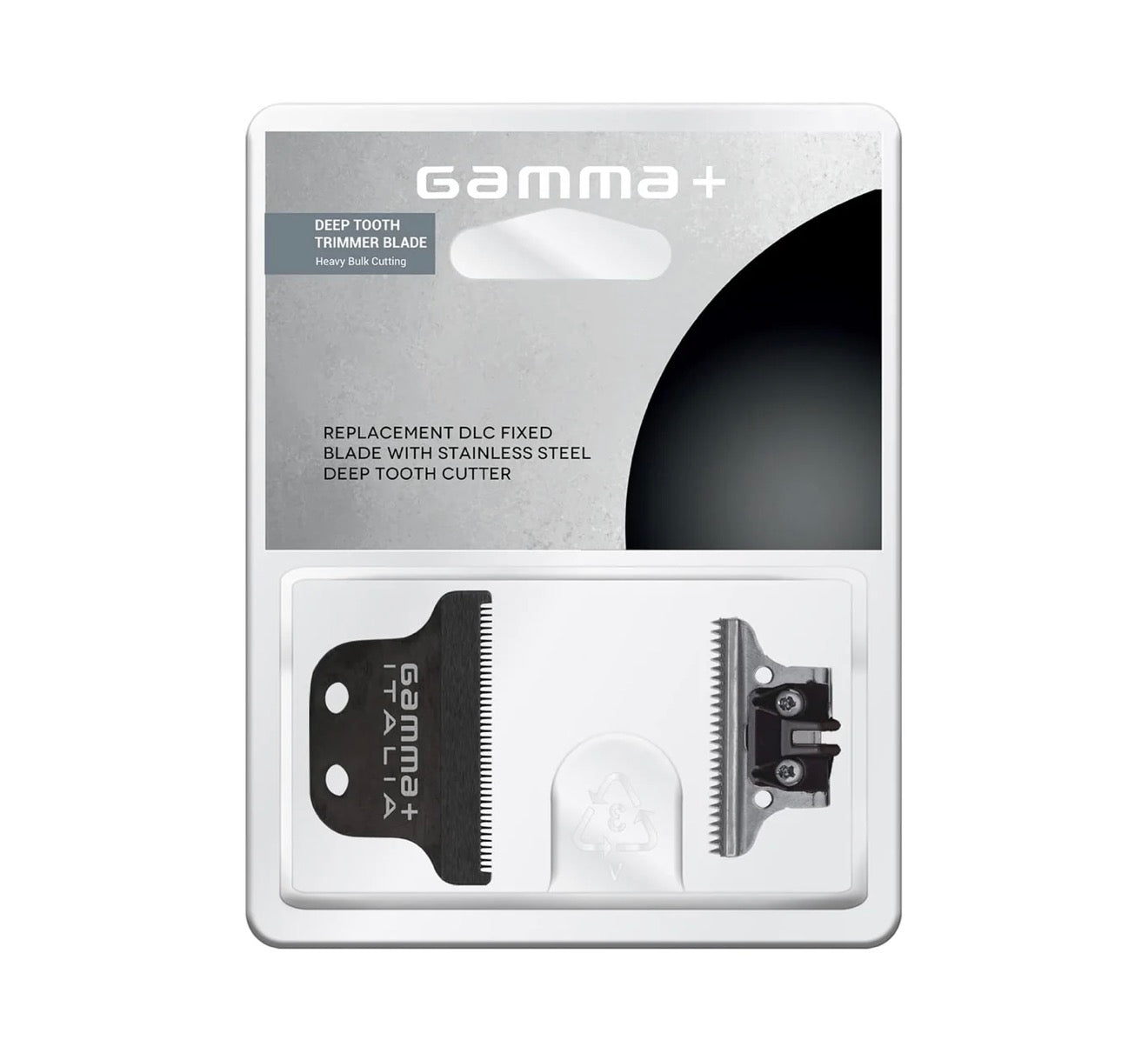 Gamma+ Black DLC Deep-Tooth Trimmer Blade Set (GPAHRBD)