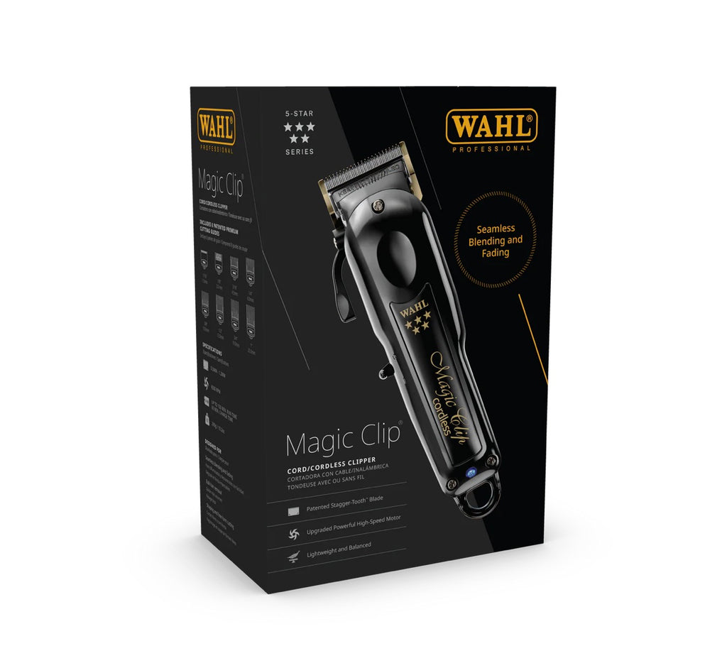 Wahl Professional 5 Star Magic Clip Cordless Clipper - Black