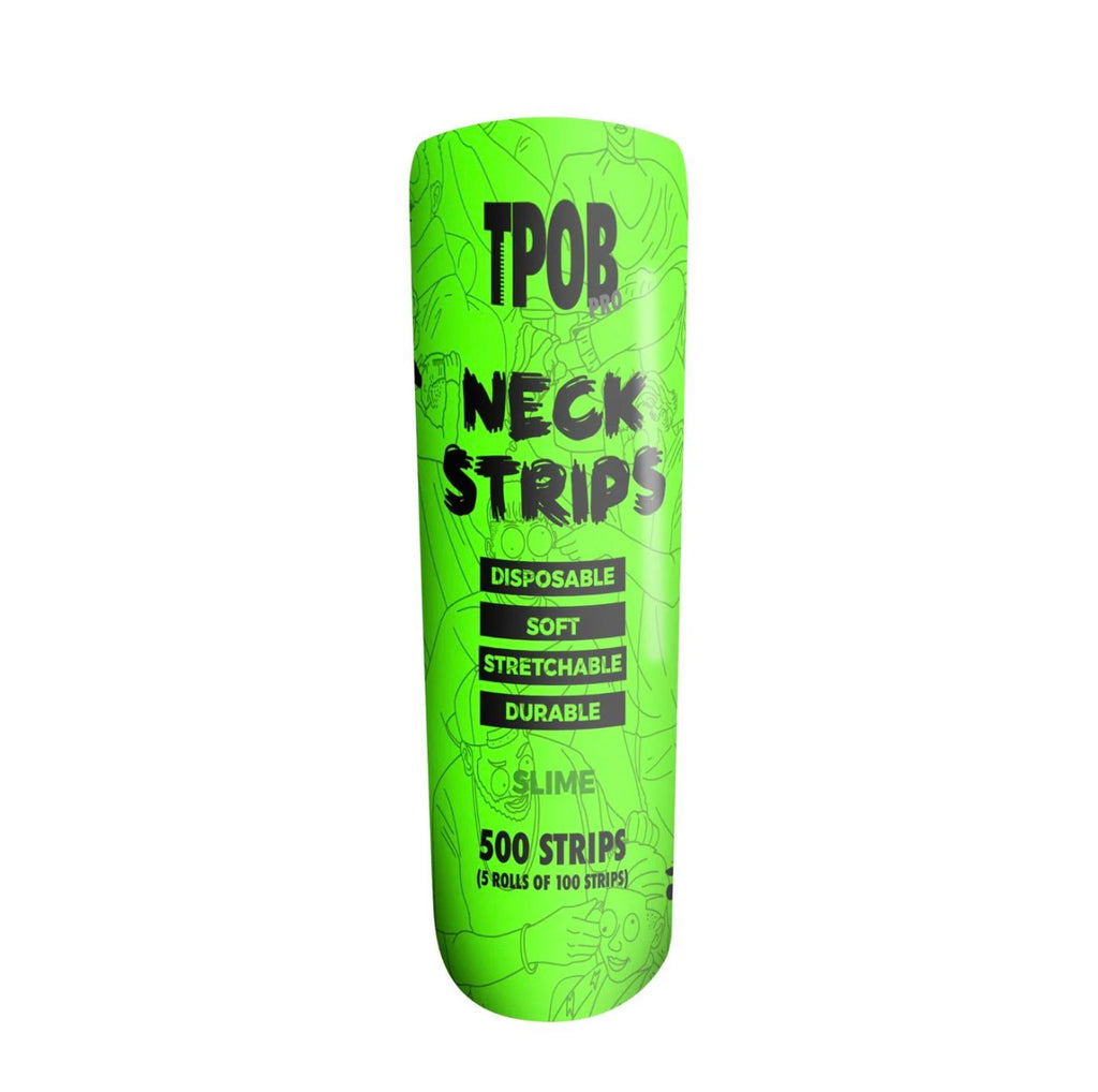 TPOB NECK STRIPS - SLIME (500 STRIPS) - Unlimited Barber and Beauty Supply
