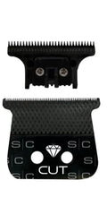 StyleCraft Diamond Cut - Black DLC Trimmer Blade with The One Cutter Blade (SC541B)