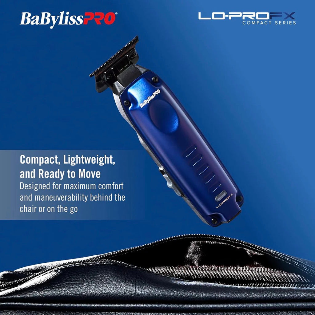BaBylissPRO FXONE LO-PROFX High Performance Low Profile Compact Trimmer - Blue