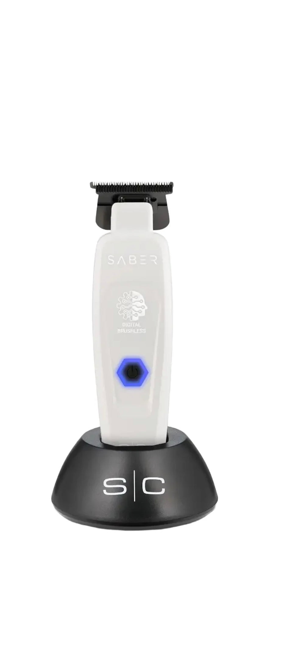 StyleCraft Limited Edition Saber 2 Cordless Digital Brushless Motor Trimmer - White (SC421W)
