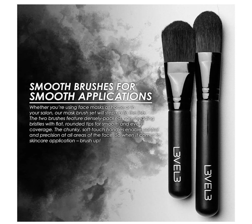 L3VEL3 Facial Mask Application Brush Set (2pc)