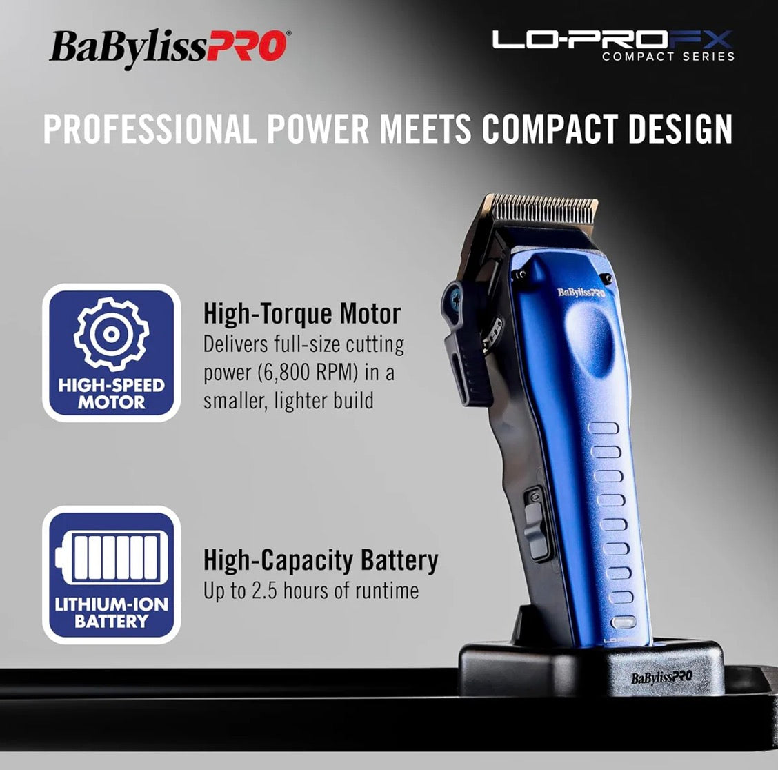 BaBylissPRO FXONE LO-PROFX High Performance Compact Clipper