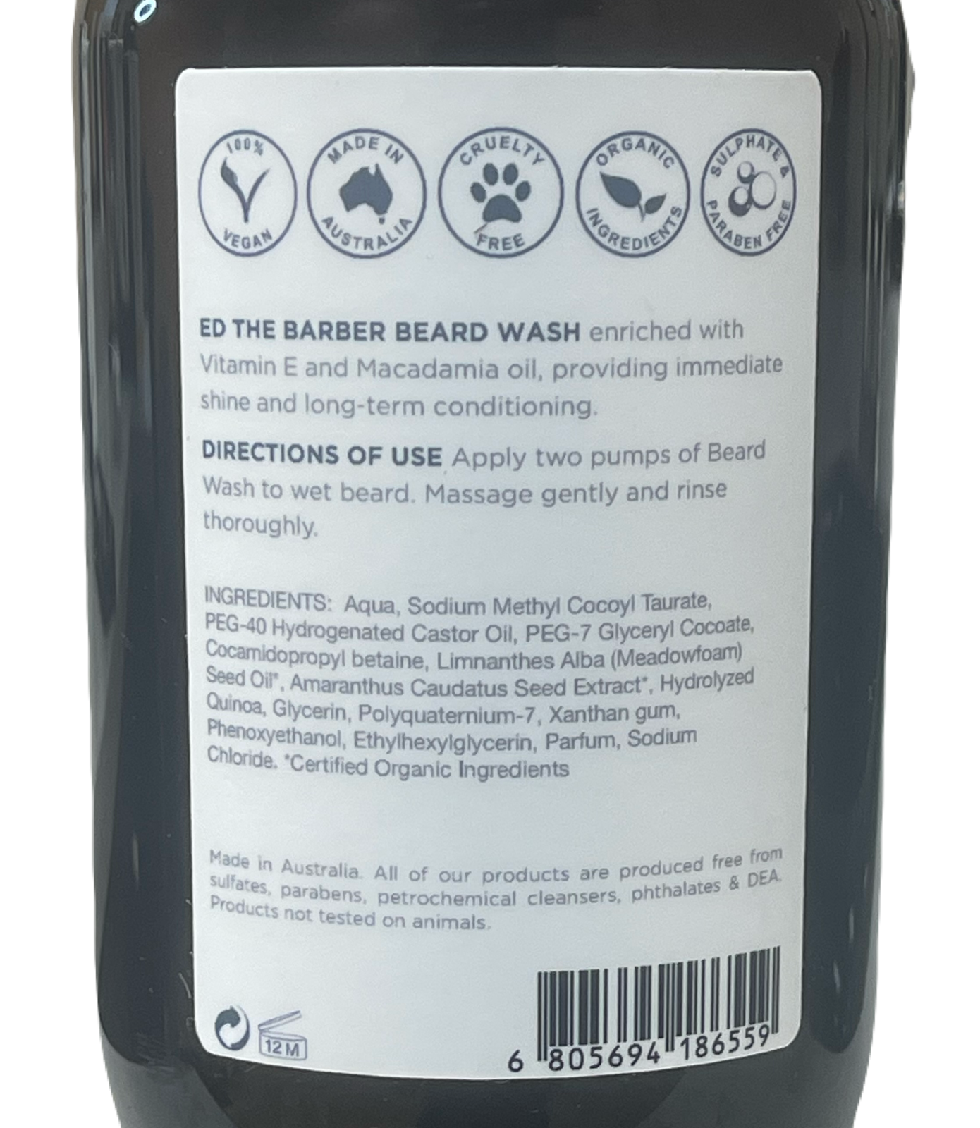 Ed the Barber Classic Beard Wash