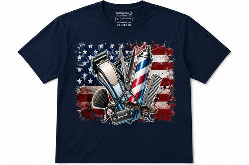 Barbershop American Flag Tee